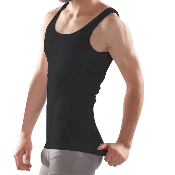 Compression & Body Support Men's Undershirt Black - BeautyCo - Picture 1 of 11